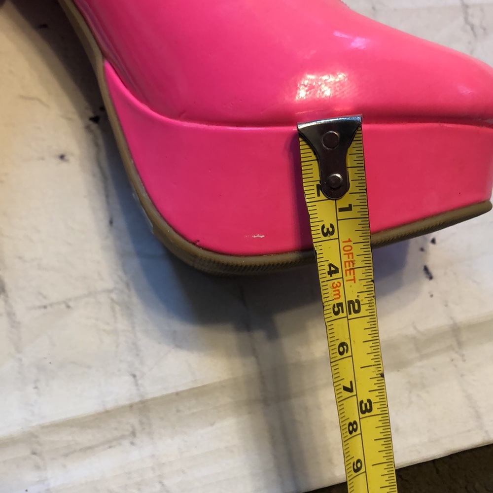 Neon Pink heels platform size 7 GUC 6” stiletto heel Charlotte Russe - Picture 7 of 8